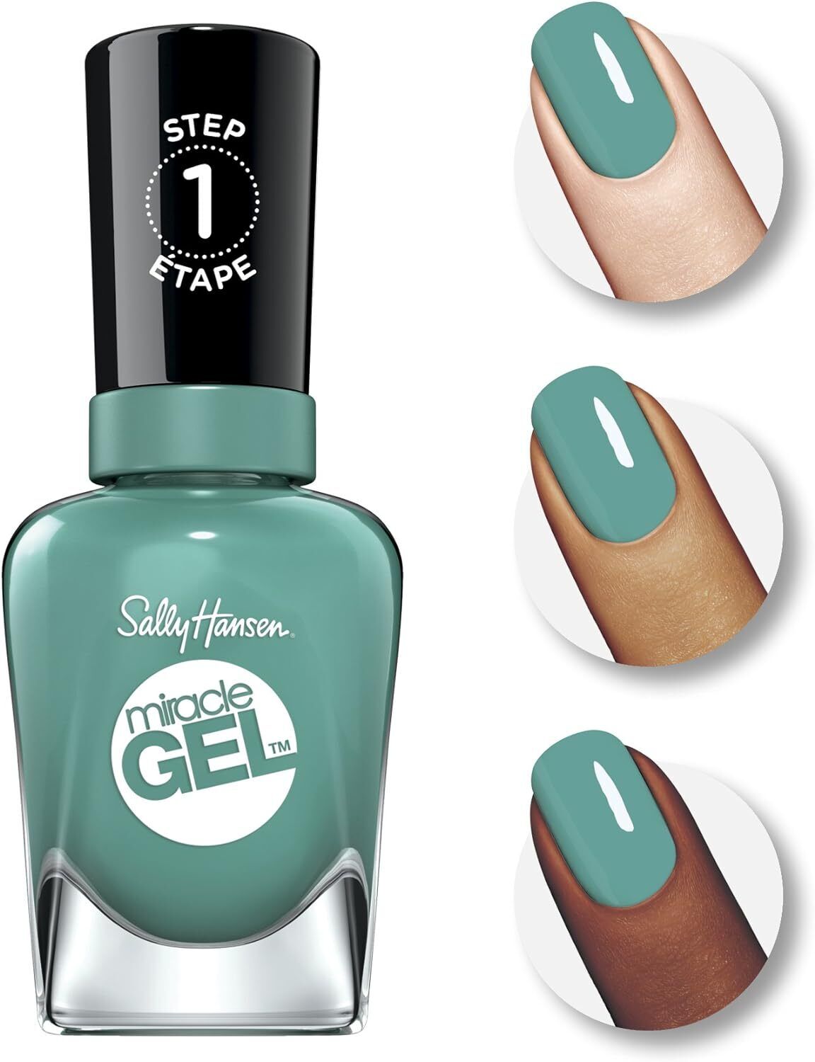 Sally Hansen Gel Nail Polish Miracle Gel Nail Polish Salon Manicure 14.7ml from Superior Mart