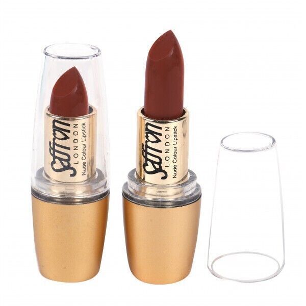 Saffron London Matte Lipstick Nude Shade Colour Pink Red Coral Nude Natural from Superior Mart