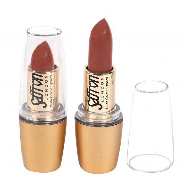 Saffron London Matte Lipstick Nude Shade Colour Pink Red Coral Nude Natural from Superior Mart