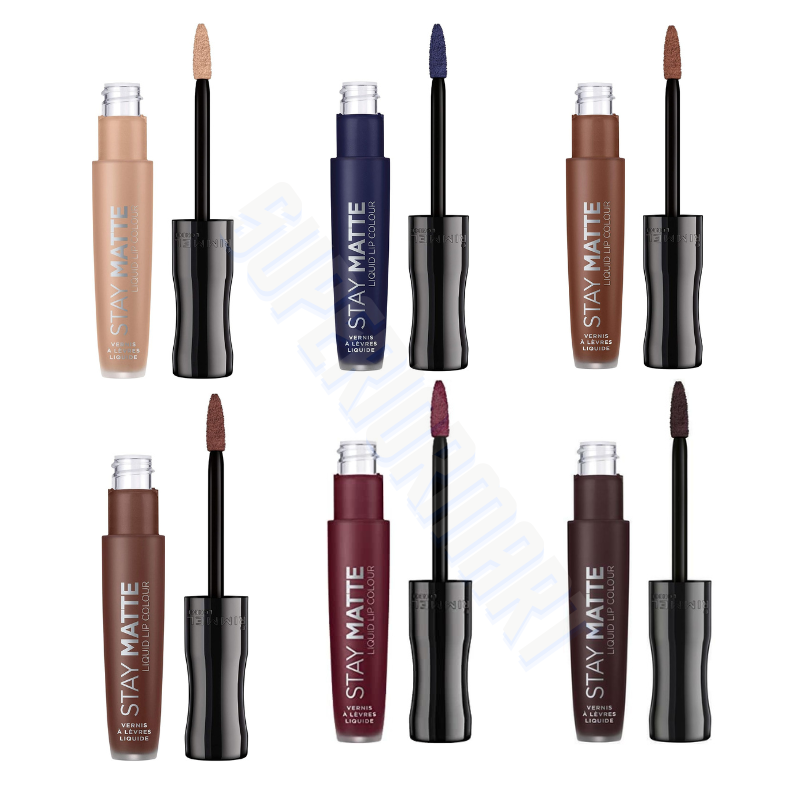RIMMEL STAY MATTE LIQUID LIP LIPSTICK WATERPROOF -12 HR LONG LASTING- 5.5ML from Superior Mart