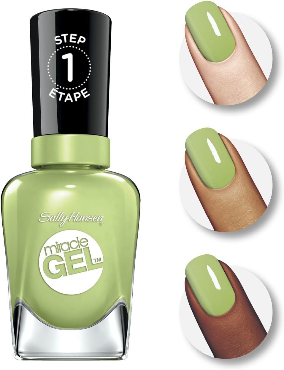 Sally Hansen Gel Nail Polish Miracle Gel Nail Polish Salon Manicure 14.7ml from Superior Mart