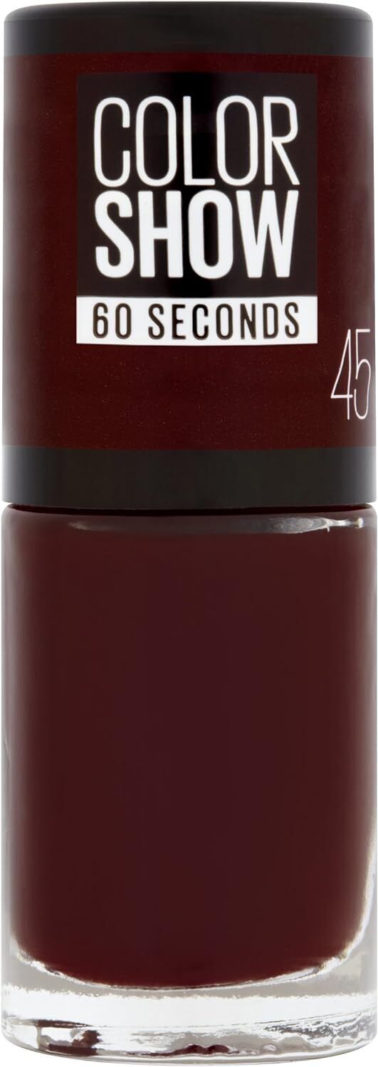 Maybelline NAIL POLISH VARNISH Colour Show 60 Seconds Quick Dry Nail Polish 6ml from Superior Mart