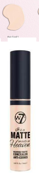 W7 Matte Concealer Made In Heaven Light Shades Long Lasting Vegan 14ml from Superior Mart