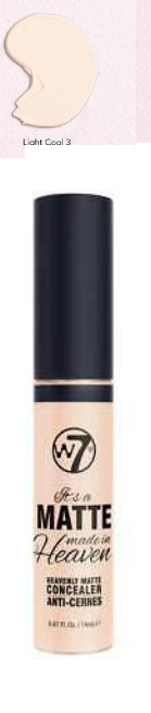 W7 Matte Concealer Made In Heaven Light Shades Long Lasting Vegan 14ml from Superior Mart