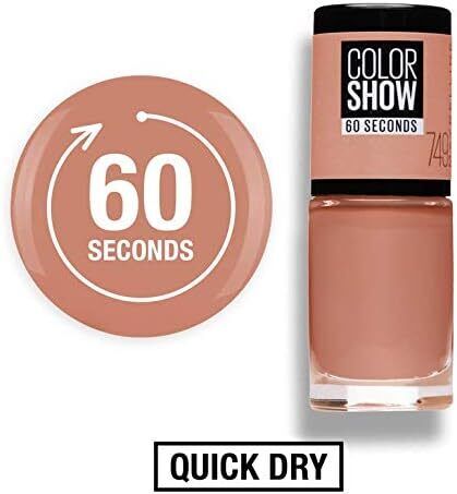 Maybelline NAIL POLISH VARNISH Colour Show 60 Seconds Quick Dry Nail Polish 6ml from Superior Mart