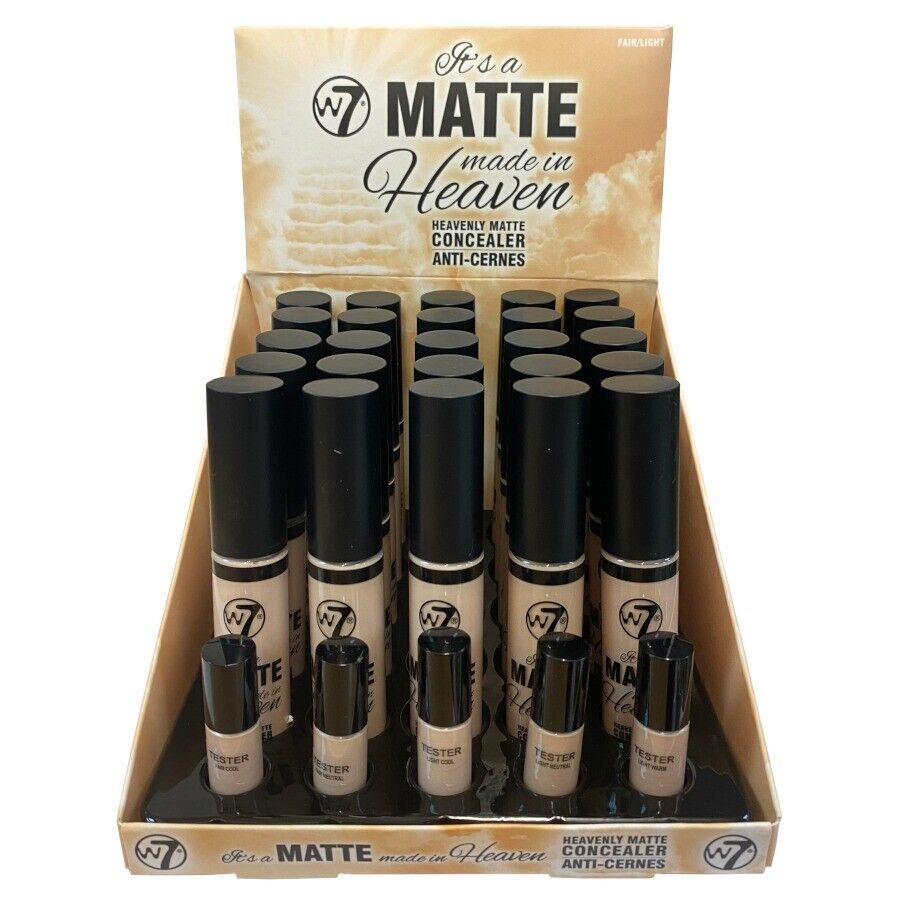 W7 Matte Concealer Made In Heaven Light Shades Long Lasting Vegan 14ml from Superior Mart