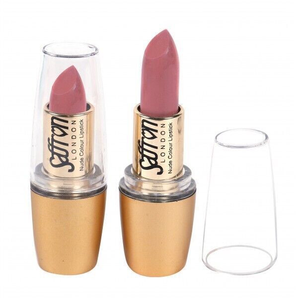 Saffron London Matte Lipstick Nude Shade Colour Pink Red Coral Nude Natural from Superior Mart