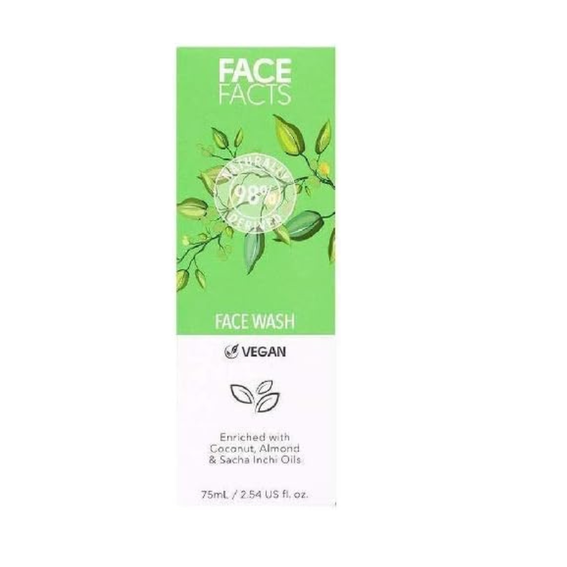 Facefacts Face Wash Enrich With Coconut Almond Sacha Inchi Oils Vegan from Superior Mart
