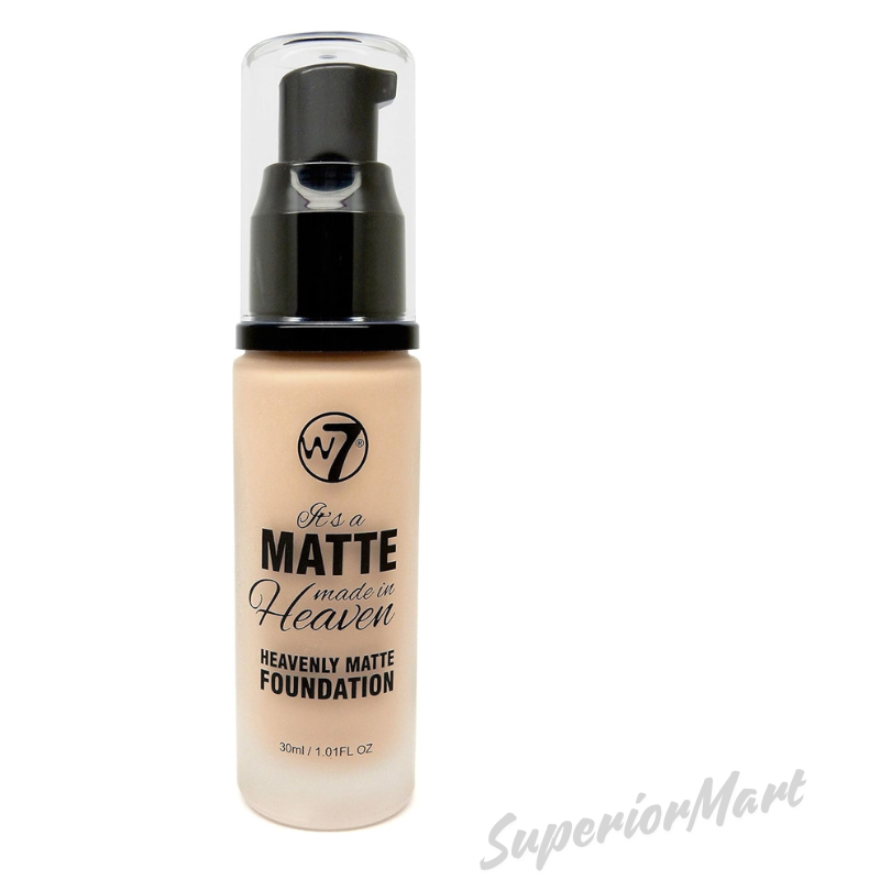 W7 It's a Matte Made in Heaven Foundation 30ml Long Lasting Full Coverage from Superior Mart