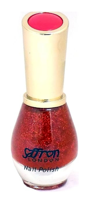 Saffron Glitter Nail Polish Nail Varnish 13ml 6 Glitter Colours To Choose from Superior Mart