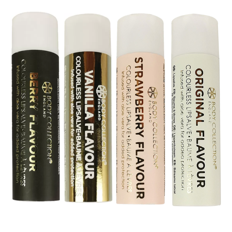 Body Collection Lip Salve Lip Balm Flavoured Aloe Vera Strawberry from Superior Mart