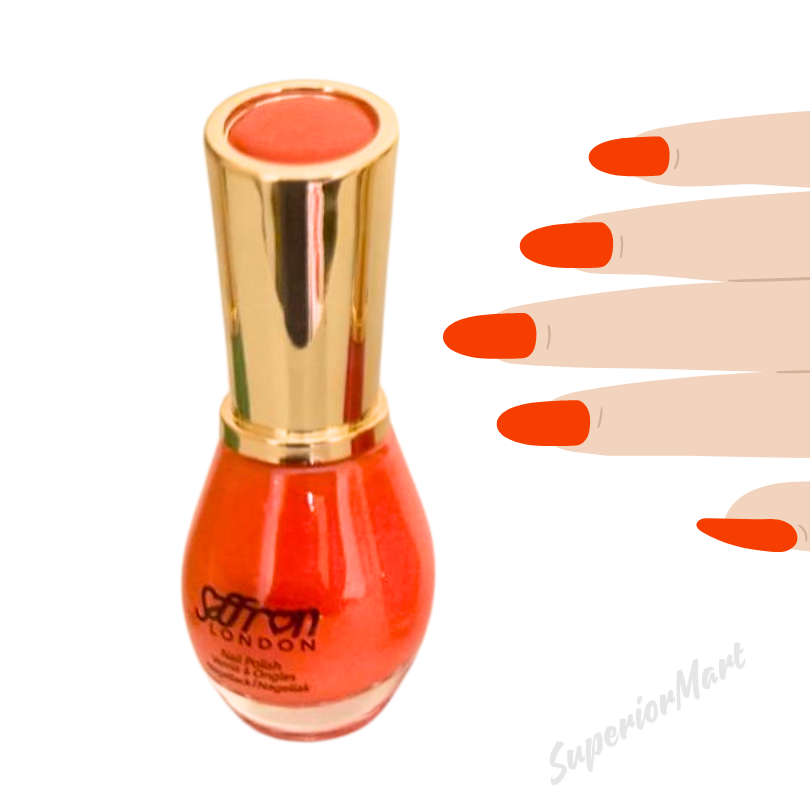 Saffron Retro Nail Polish Nail Varnish Retro Pink Orange Sky Azure Jade New from Superior Mart