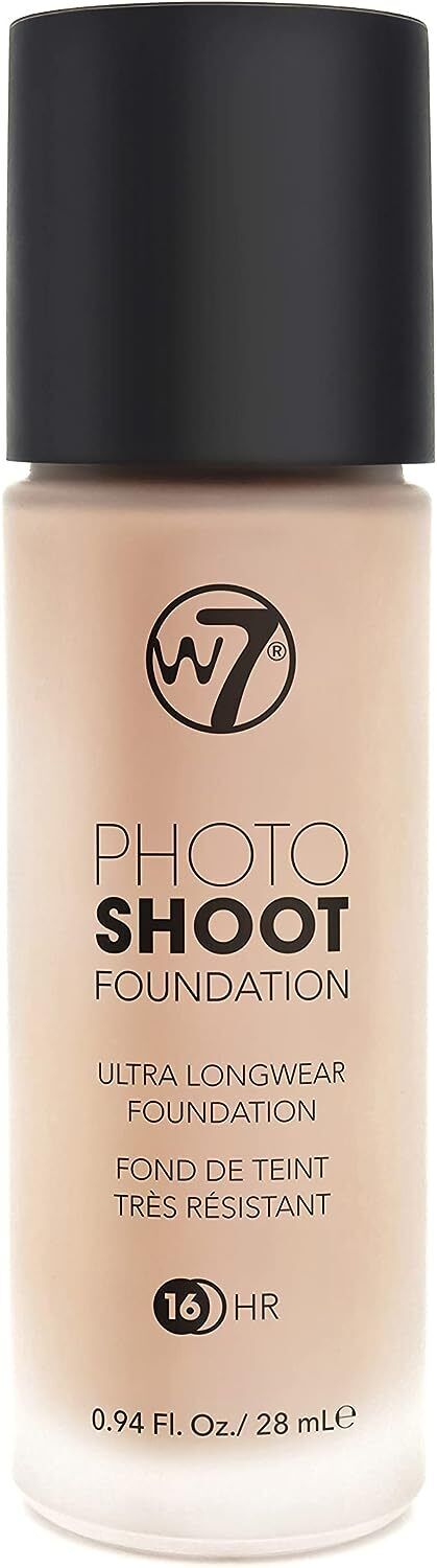 W7 Photoshoot Foundation Rich and Full Coverage Budge-Proof Long Lasting from Superior Mart