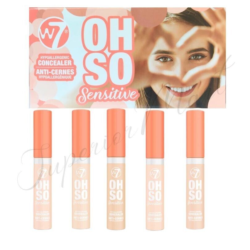 W7 Oh So Sensitive Concealer Hypoallergenic Face Dark Circles Red from Superior Mart