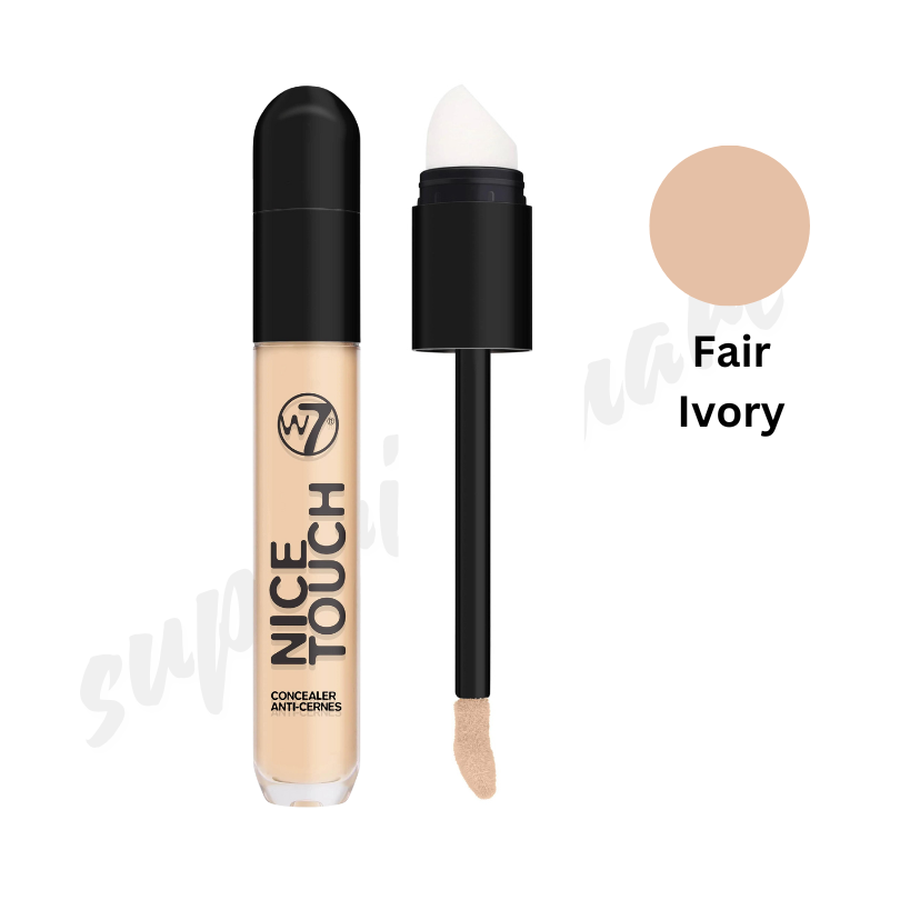 W7 Nice Touch Concealer Medium Coverage Soft Focus Finish With 2 in 1 Applicator from Superior Mart