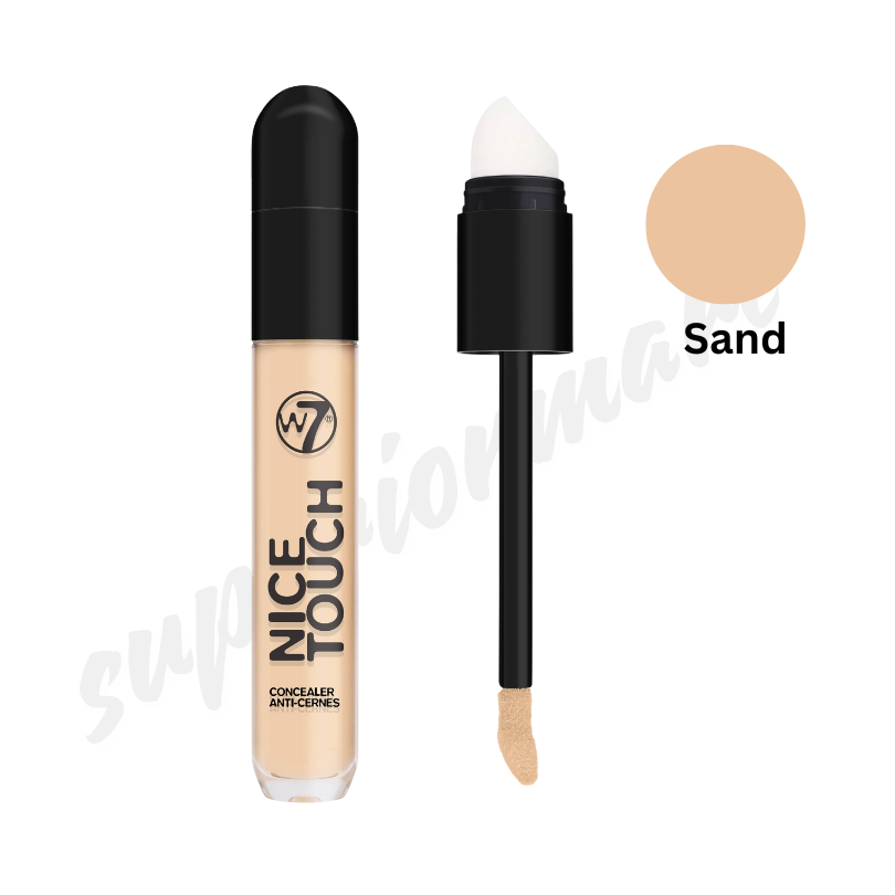 W7 Nice Touch Concealer Medium Coverage Soft Focus Finish With 2 in 1 Applicator from Superior Mart