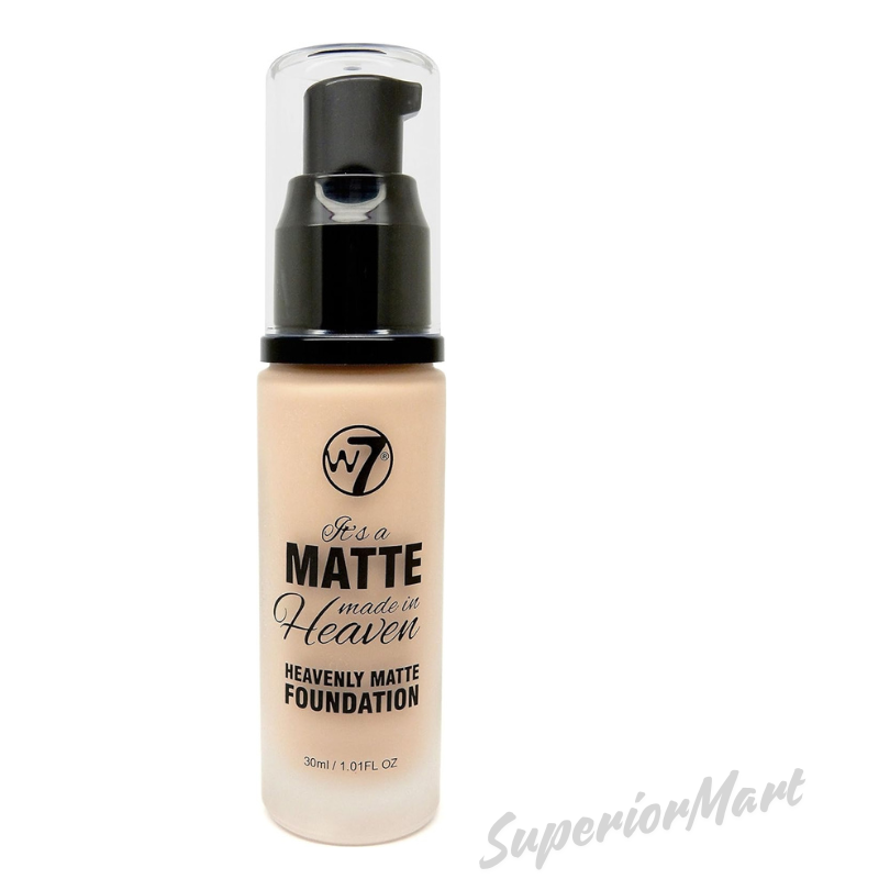 W7 It's a Matte Made in Heaven Foundation 30ml Long Lasting Full Coverage from Superior Mart