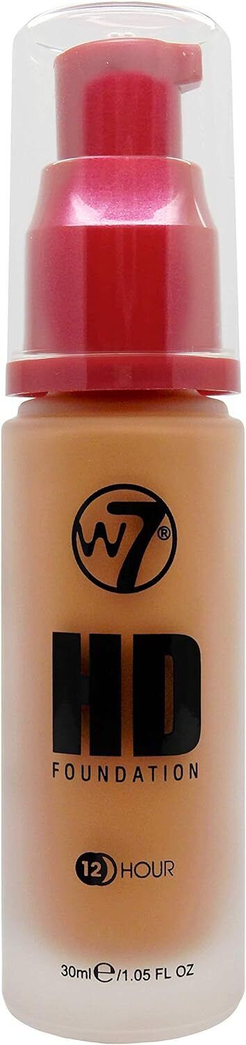 W7 HD Foundation Liquid Foundation for Pore less Matte Light to Medium Coverage from Superior Mart