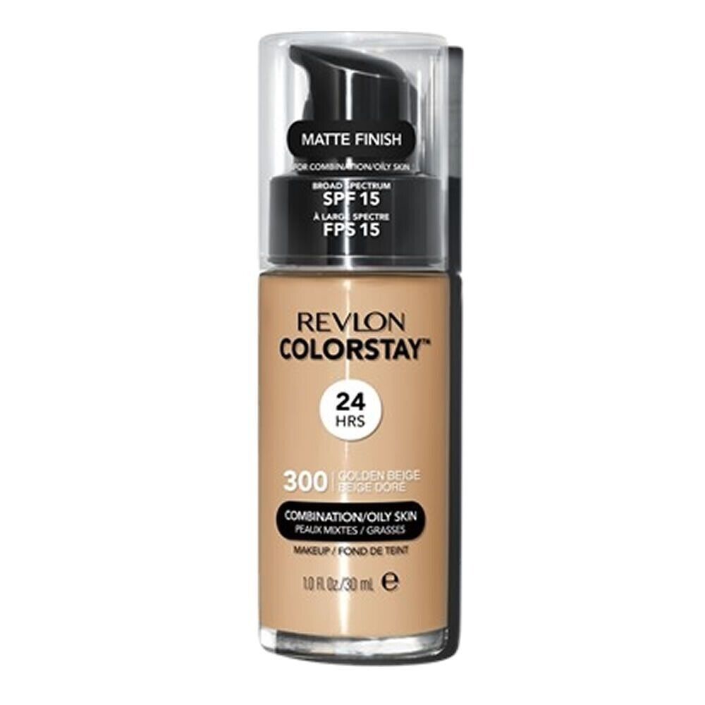 Revlon Color Stay Foundation Matte Finish Combination Oily Skin Golden Beige 300 from Superior Mart