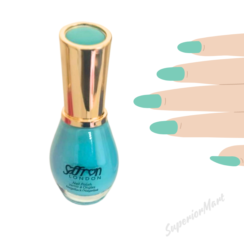 Saffron Retro Nail Polish Nail Varnish Retro Pink Orange Sky Azure Jade New from Superior Mart