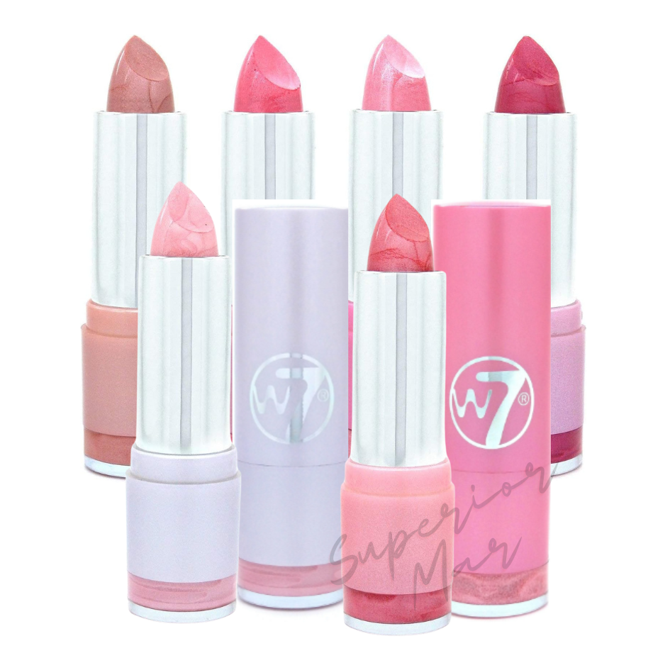 W7 FASHION LIPSTICKS Moisturising Lipstick Satin Lip Make Up 6 Colours Vegan from Superior Mart