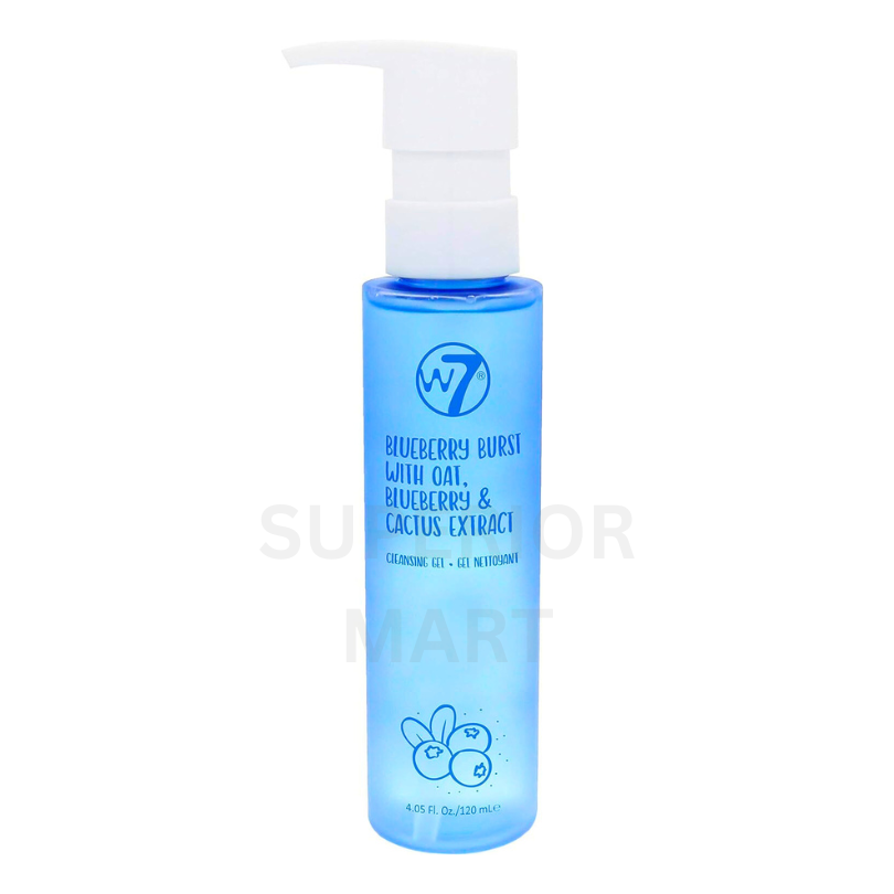 W7 Face Cleansing Gel Blueberry Cactus & Oat Extract Skin from Superior Mart