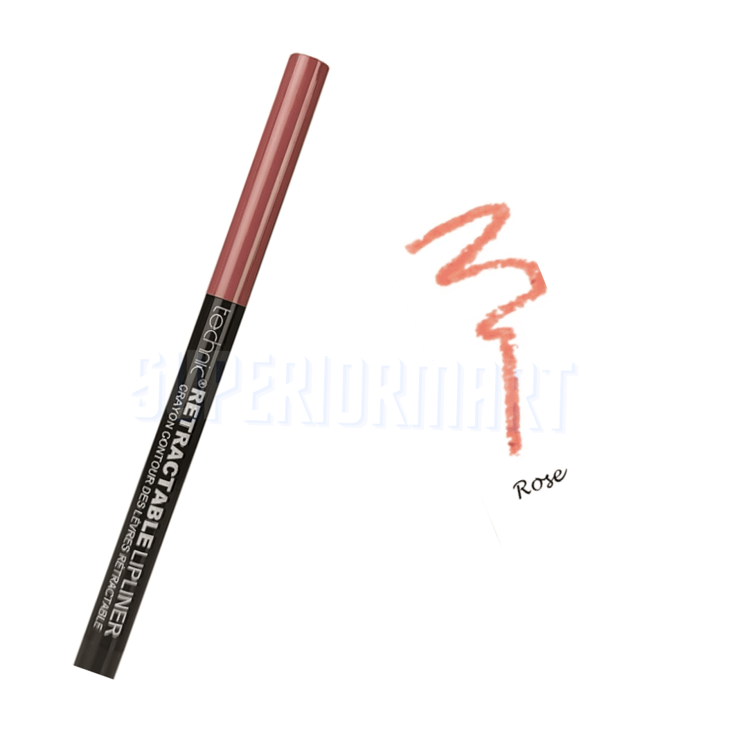 TECHNIC Lip Liner Pencil Retractable Twist Up Crayon Nude Red Berry Rose Brown from Superior Mart