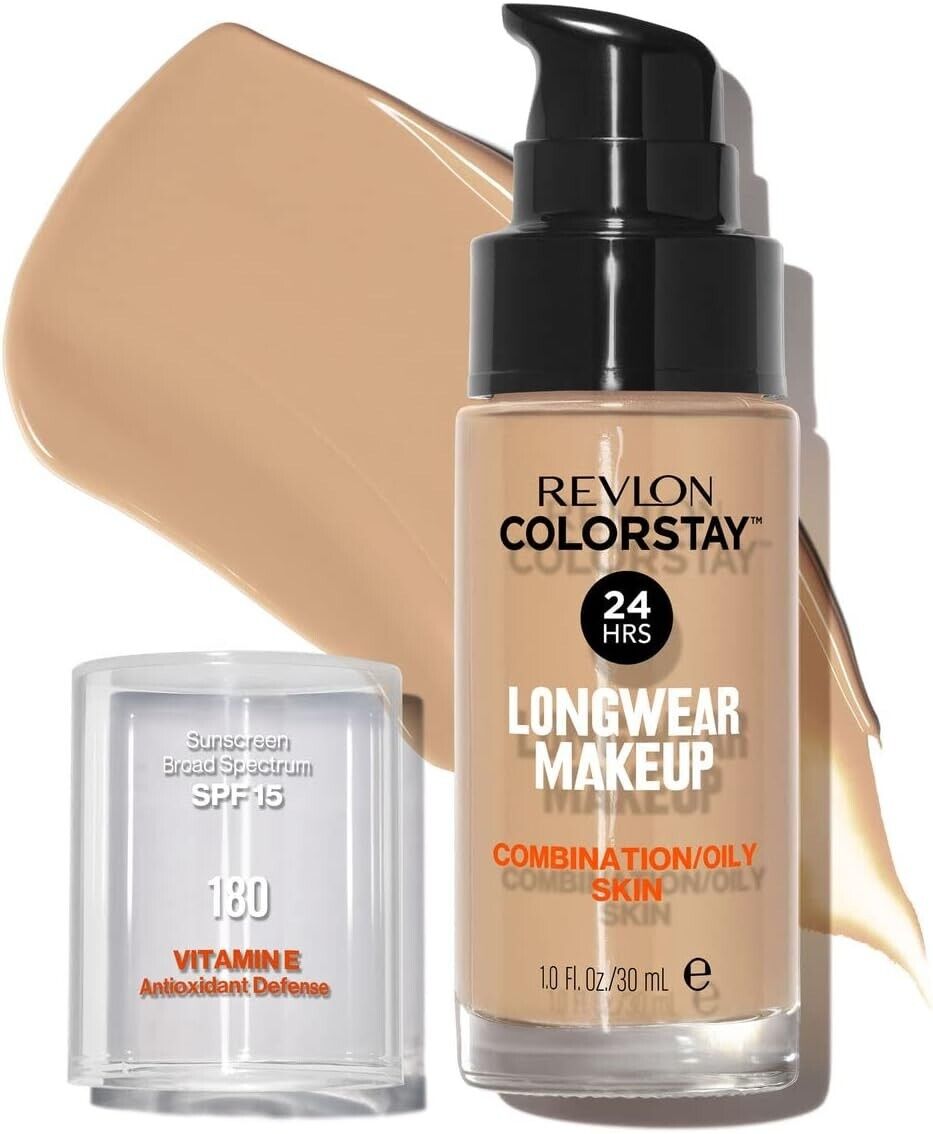 Revlon Color Stay Makeup Foundation Combination / Oily Skin 30ml Sand Beige 180 from Superior Mart