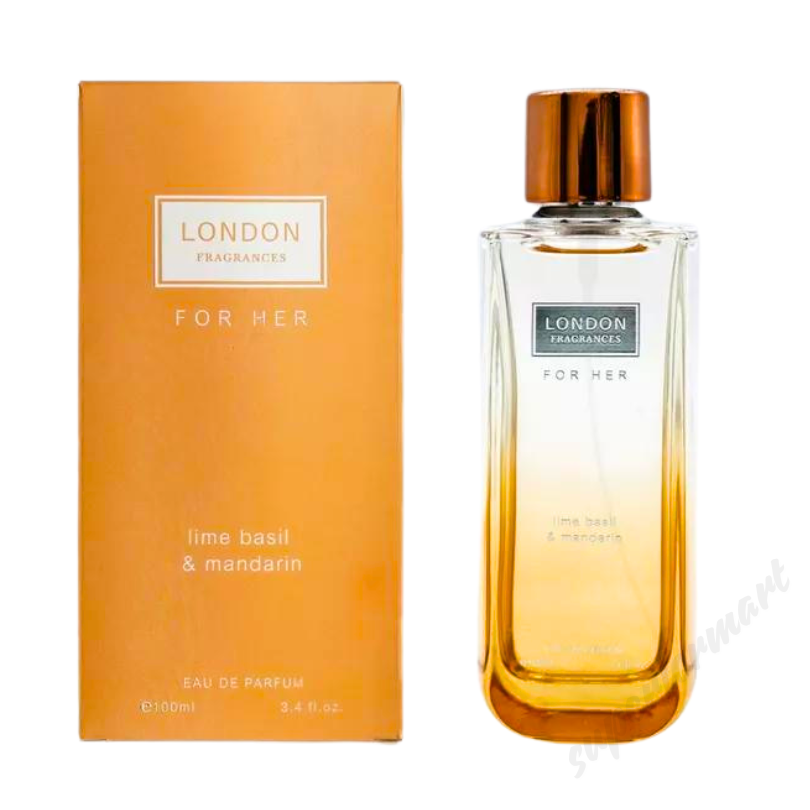 Women's Perfume Lime Basil & Mandarin 100ml Eau de Parfum London Fragrances