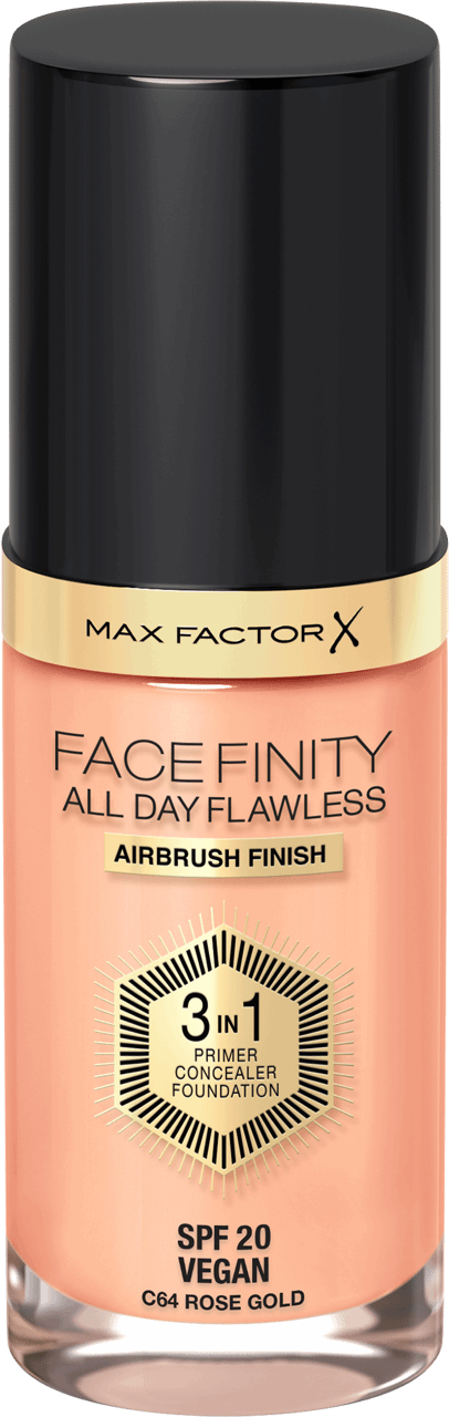 Max Factor Liquid Foundation 3 in 1 All Day Flawless C64 Rose Gold 30ml from Superior Mart
