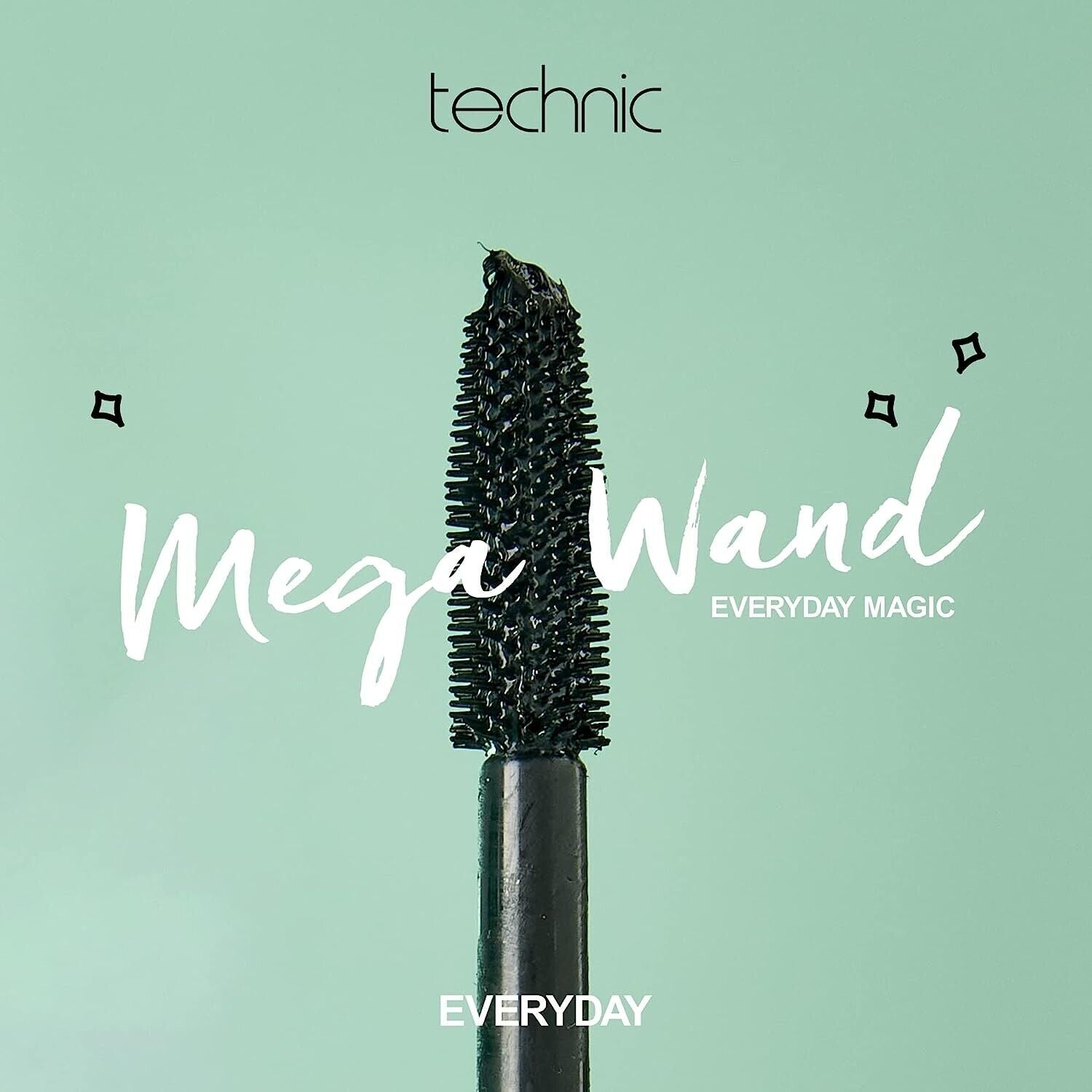 TECHNIC Black Waterproof Mascara  Mega Lash Long Lasting Volumizing 12ml Black from Superior Mart