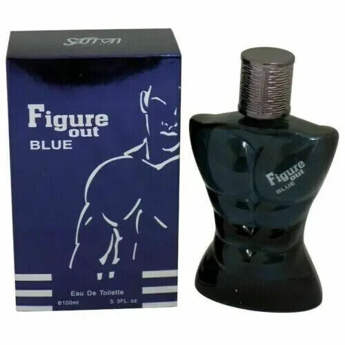 Saffron FIGURE OUT Black & BLUE  Men's Perfume EDT Spray Fragrance For Him GIFT from Superior Mart