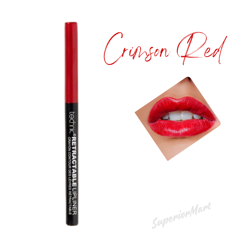 Technic  Lip Liner Twist Up Pencil Crayon Crimson Red from Superior Mart