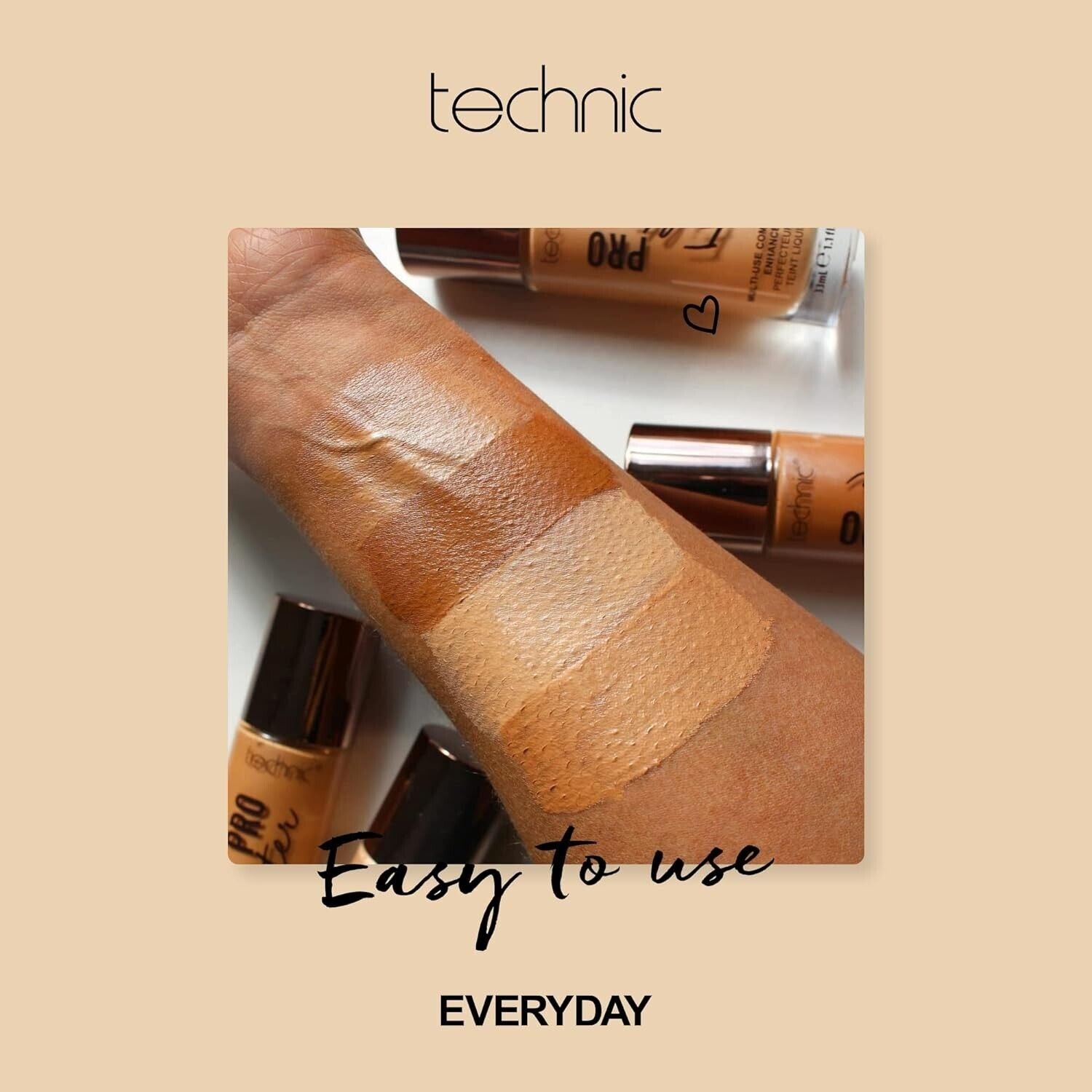 Technic Pro Filter Multi Use Complexion Enhancer Foundation Medium Cool from Superior Mart