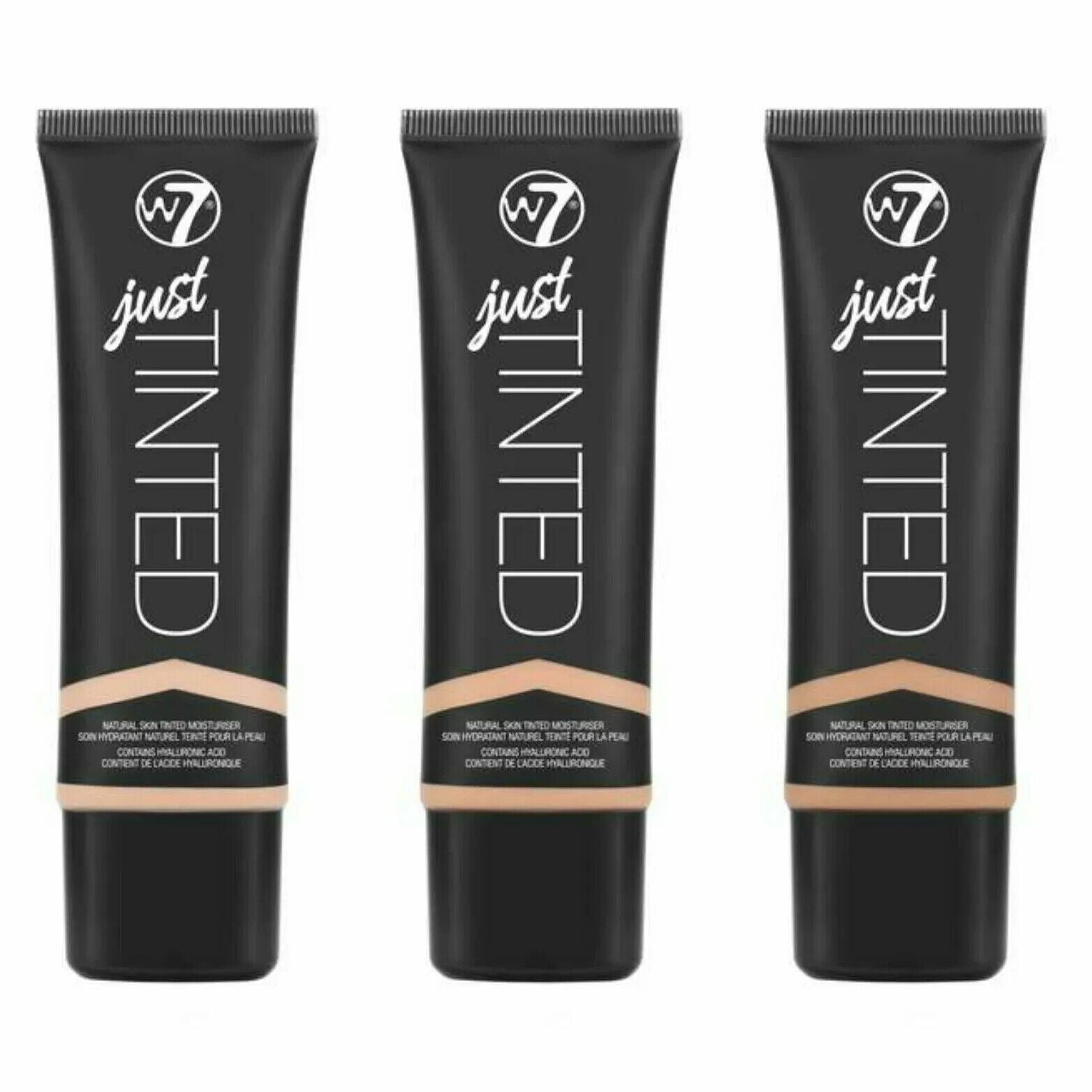 W7 Just Tinted Moisturiser Foundation Natural Skin Tinted hydrate Brighten Skin from Superior Mart
