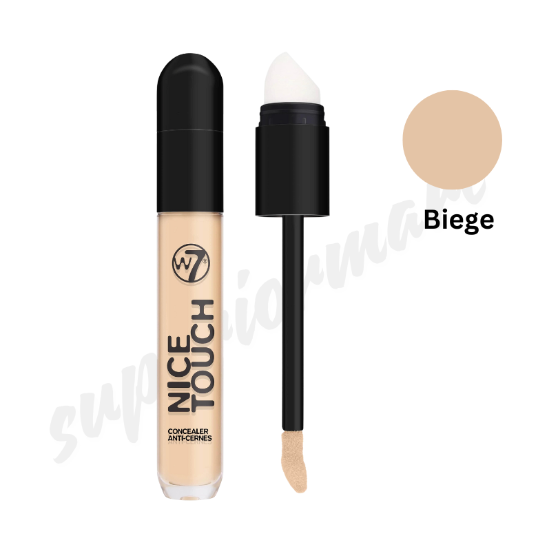 W7 Nice Touch Concealer Medium Coverage Soft Focus Finish With 2 in 1 Applicator from Superior Mart