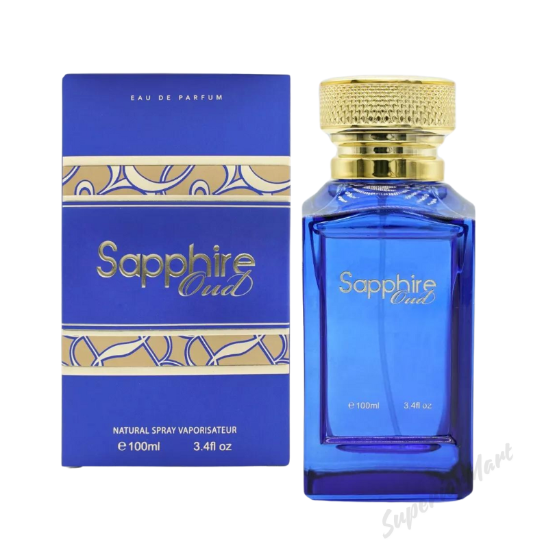 Sapphire Oud Unisex Perfume  100ml Eau de Parfum Made in England from Superior Mart