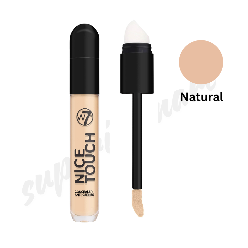 W7 Nice Touch Concealer Medium Coverage Soft Focus Finish With 2 in 1 Applicator from Superior Mart