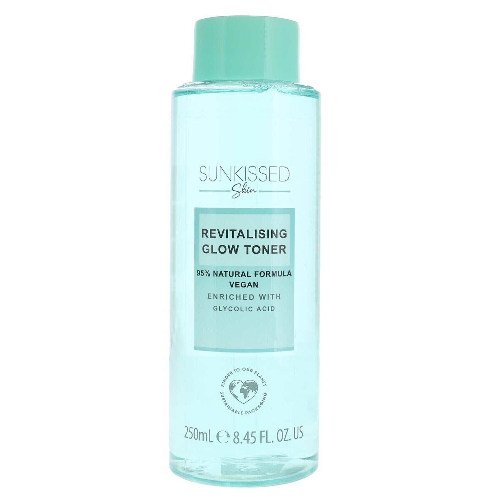 Sunkissed Face Glow Skin Toner Revitalising Glycolic 150ml 95% Natural Formula from Superior Mart