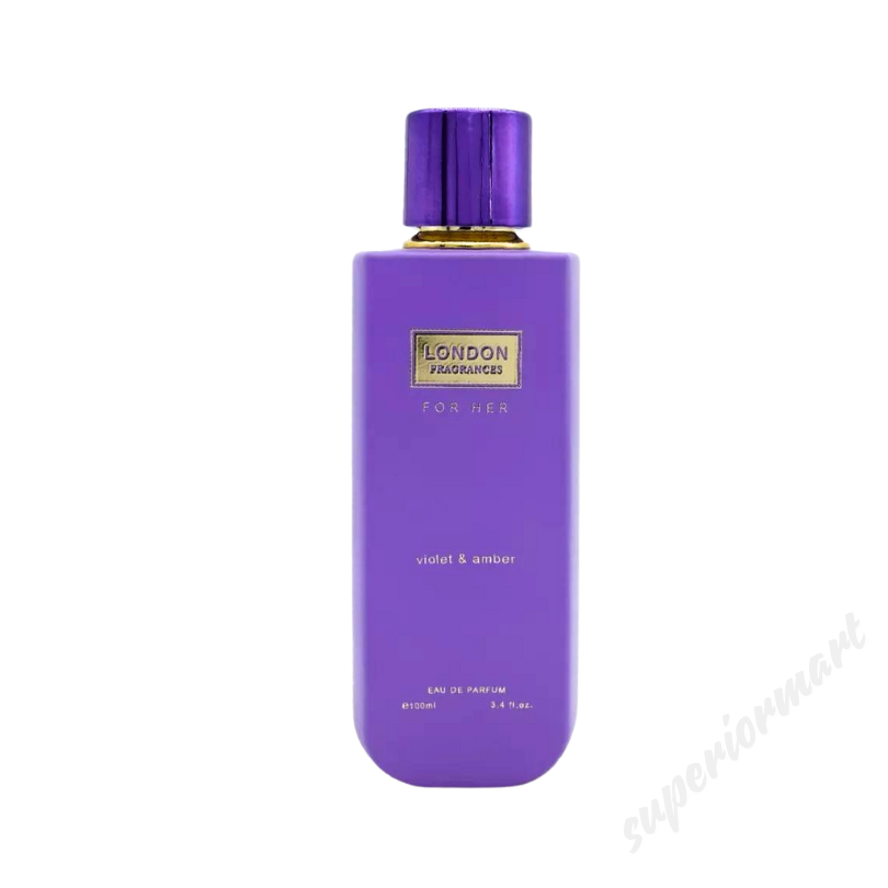 Violet & Amber Perfume 100ml Eau de Parfum London Fragrances Woman's Ladies from Superior Mart