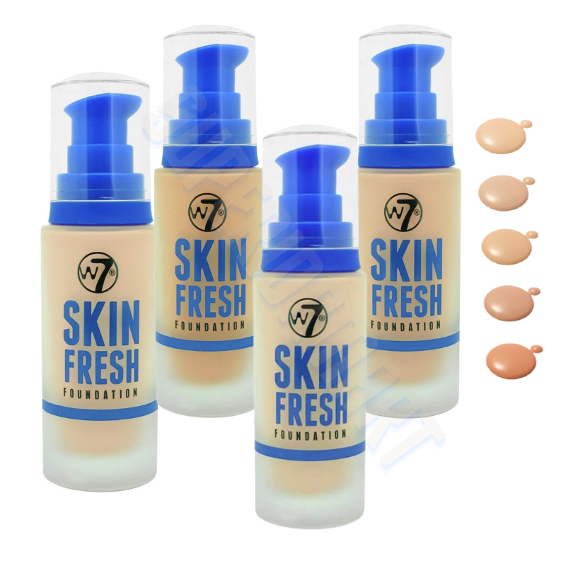 W7 Skin Fresh Face Liquid Foundation Long Lasting Stay On All Day Foundation from Superior Mart