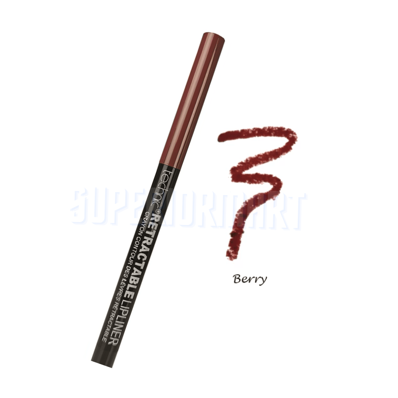 TECHNIC Lip Liner Pencil Retractable Twist Up Crayon Nude Red Berry Rose Brown from Superior Mart
