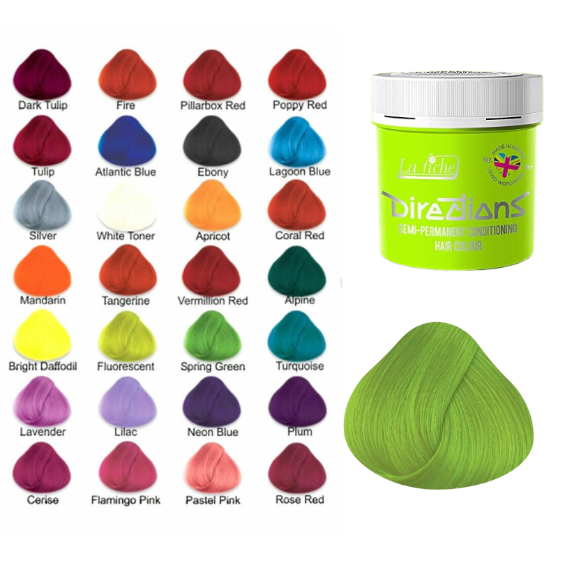 La Riche Directions Semi Permanent Hair Colour 88 ml Flourescent Green