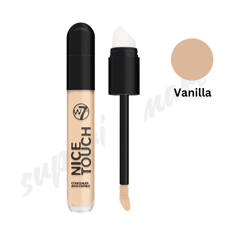 W7 Nice Touch Concealer Medium Coverage Soft Focus Finish With 2 in 1 Applicator from Superior Mart
