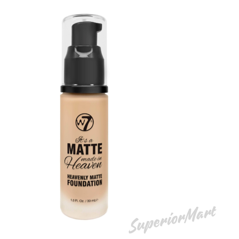W7 It's a Matte Made in Heaven Foundation 30ml Long Lasting Full Coverage from Superior Mart