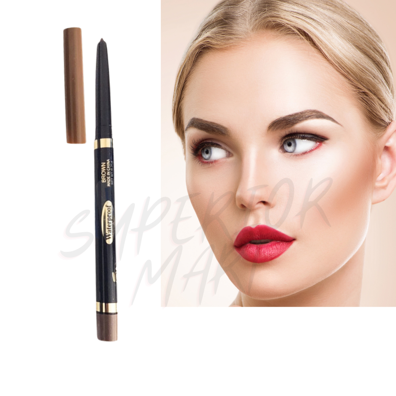 Laval BROWN Eyebrow Pencil Retractable Twist Up Brow Liner Waterproof from Superior Mart