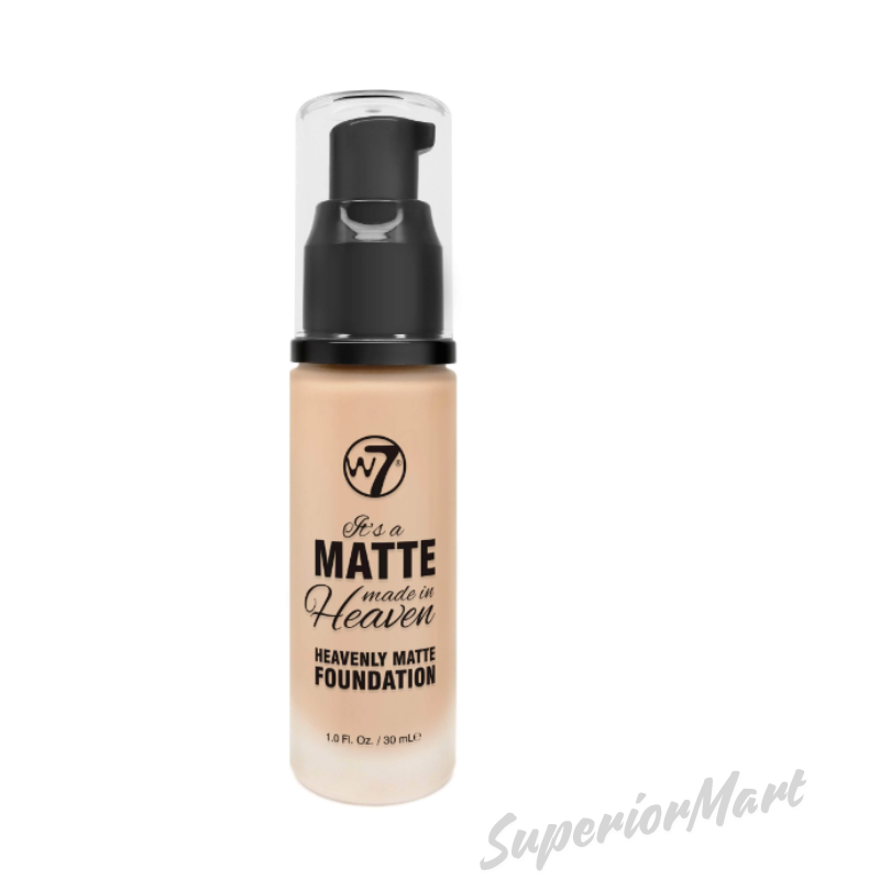 W7 It's a Matte Made in Heaven Foundation 30ml Long Lasting Full Coverage from Superior Mart