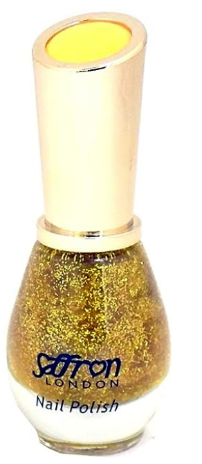 Saffron Glitter Nail Polish Nail Varnish 13ml 6 Glitter Colours To Choose from Superior Mart