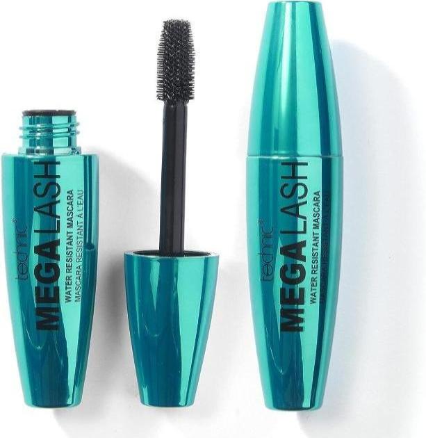 TECHNIC Black Waterproof Mascara  Mega Lash Long Lasting Volumizing 12ml Black from Superior Mart