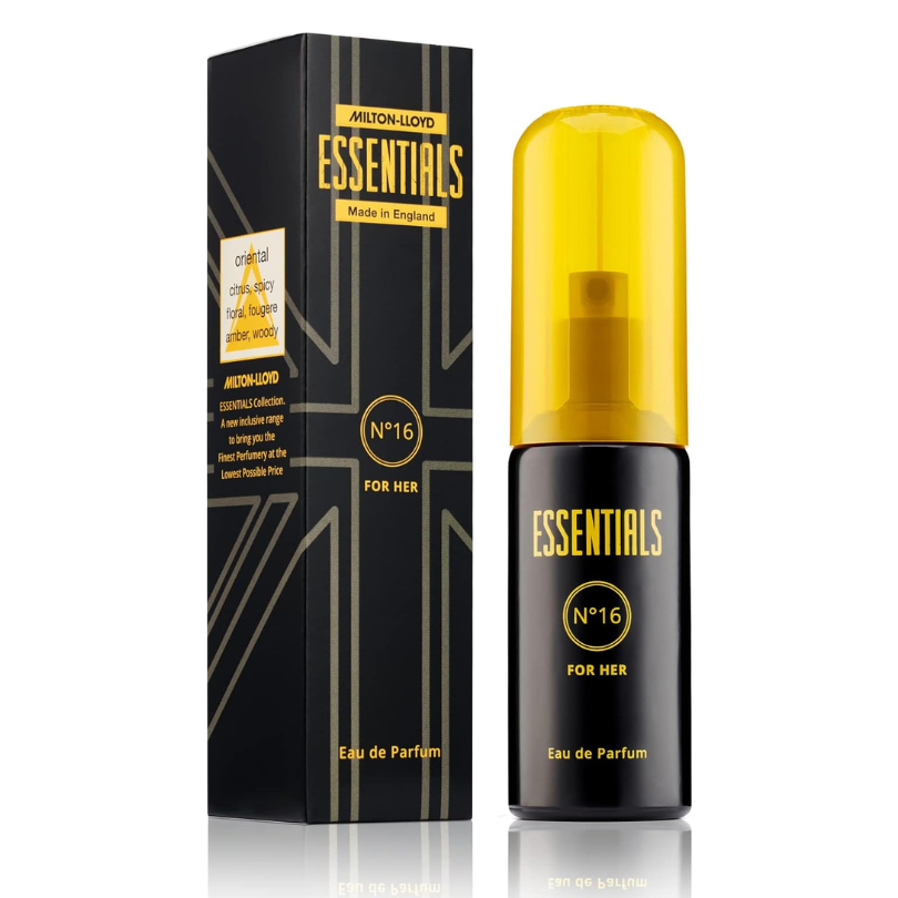 Essentials No.16 Womens Perfume By Milton Lloyd 50ml EDT Made in England from Superior Mart